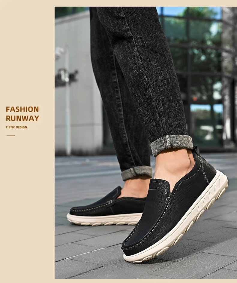 Neue Leder männer Müßiggänger Luxus Männer Casual Schuhe Mode Leichte Fahren Schuhe Atmungsaktive herren Schuhe Handgemachte Flache Schuhe – Detail 15