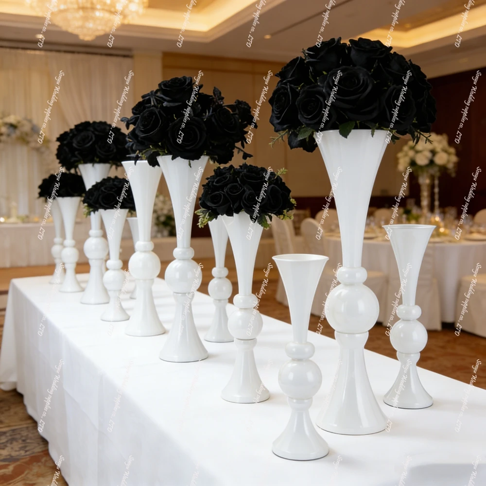 

10pcs) f30 Wedding Props Electroplated Iron Road Guide Layout Golden Flower Utensils Home Table Flower Arrangement stand