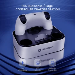 GameSir Dual Controller Charger for PlayStation 5 / PS5 DualSense / Edge  Controller Charging Station Dock ZHP501