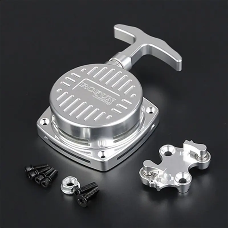 WOWFU-Aluminum Easy To Pull Starter For 1/5 ROFUN HPI BAJA LOSI 5T DBXL FG 5SC For 45CC 71CC Rc Car Parts