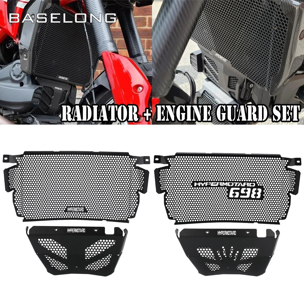 

FOR Ducati Hypermotard 698 Mono RVE Motorcycle Hypermotard698 2024 2025 2026 Radiator Cylinder Head Engine Guard Complete Set