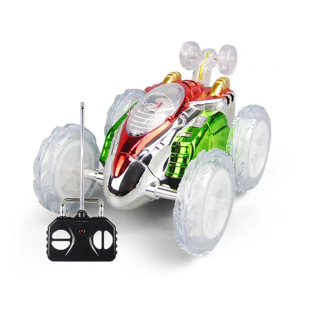 RC Stunt Car with Colorful Lights Flip Stunt Tumbling Crawler Car Toy Remote Control Car Electric RC Stunt Car Birthday Gift