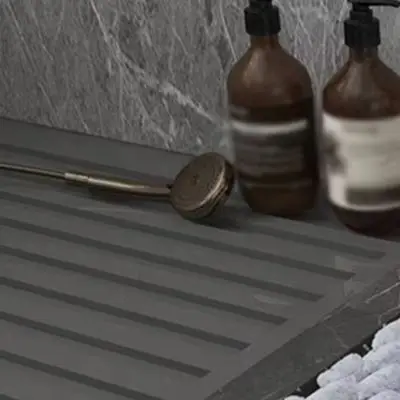 Shower Area Bathroom Use Quick-Dry Bath Mat Non Slip Bathroom Mat Home Decor Ultra-Absorbent Mat Bathroom Accessory
