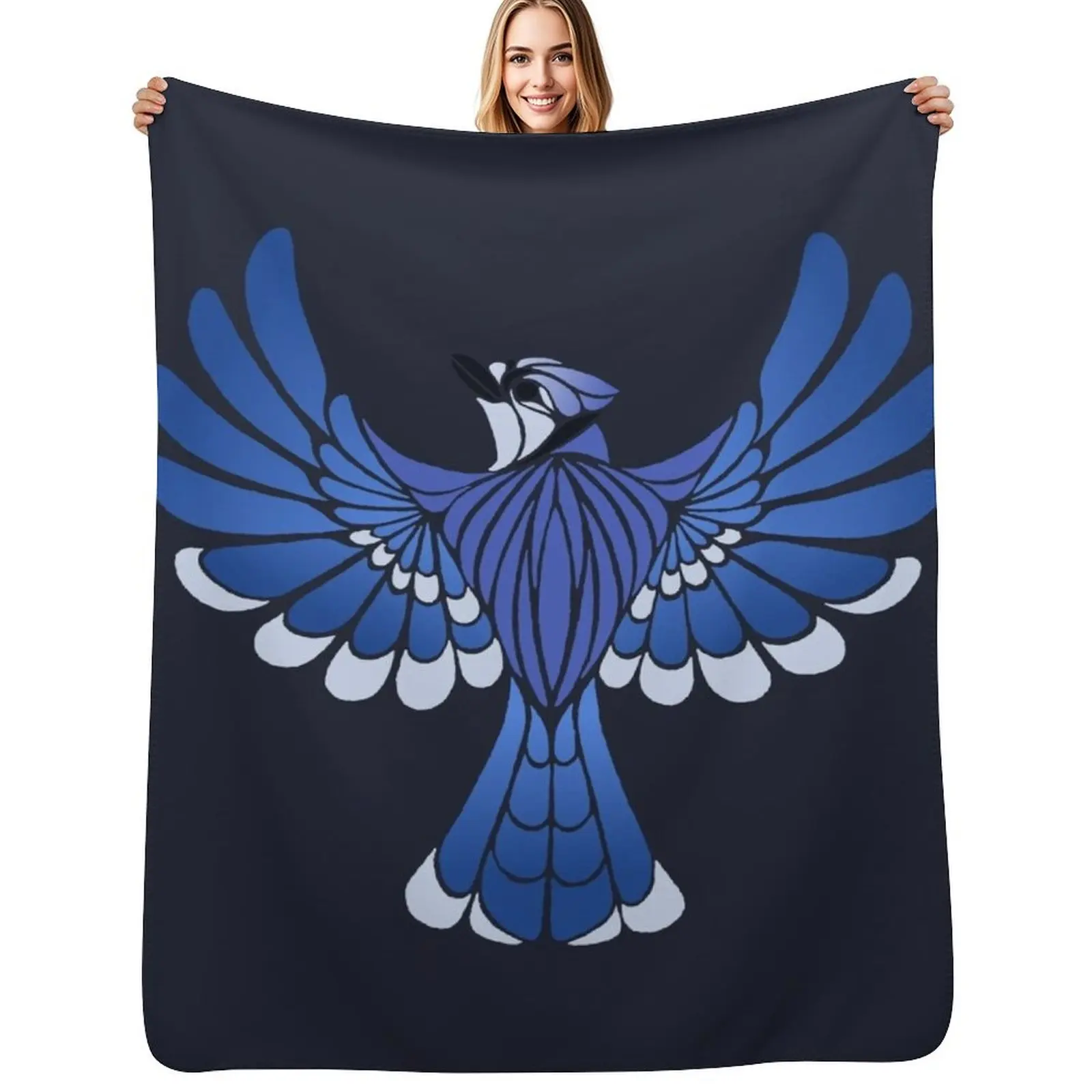 

Blue Jay Throw Blanket cosplay anime Decorative Sofas Designers Kid'S Blankets