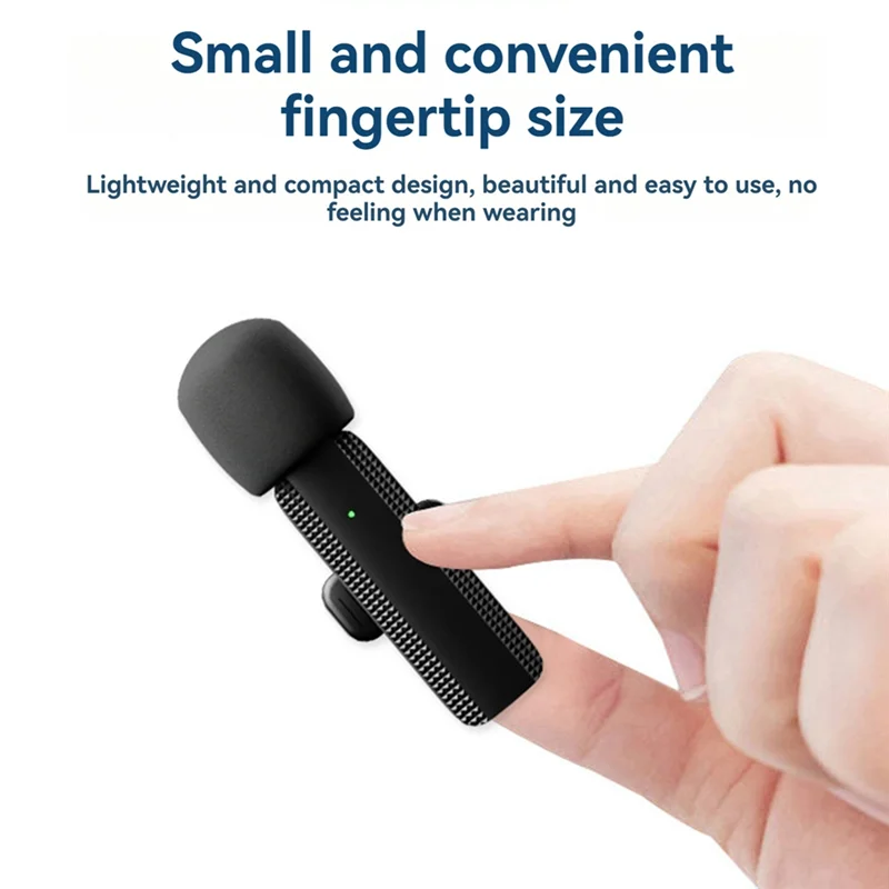 Микрофон для прямой трансляции мобильного телефона ELEC-3-в-1, беспроводной микрофон с зажимом, подходит для записи и короткого видео