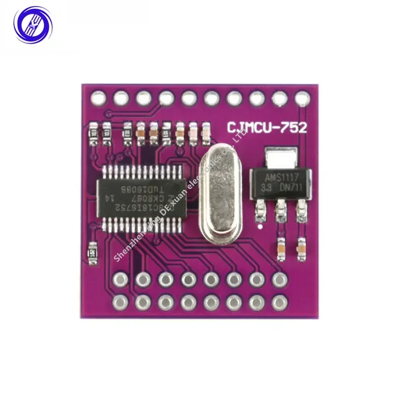 Interface de ônibus SC16IS752 I2C/SPI para placa de expansão do módulo de conversão UART de canal duplo