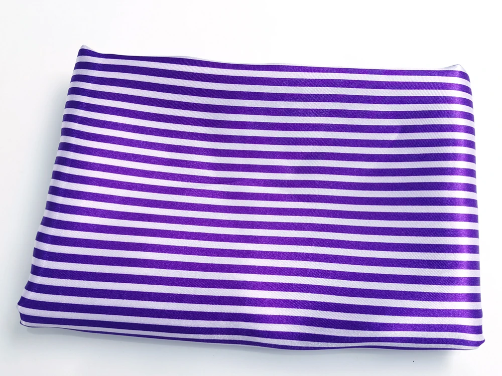 Satin-Stoff 58 Zoll Breit | 2 Meter | 5 Meter | Gestreiftes Material Futterstoff Seidiger Satin Großhandel – Detail 4