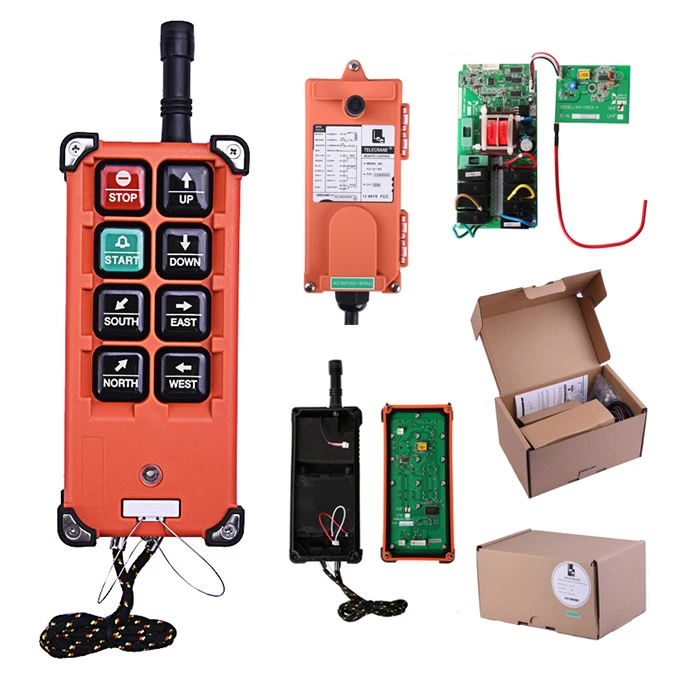 F21-E1B telecrane 6 button universal industrial remote control for electric chain hoist