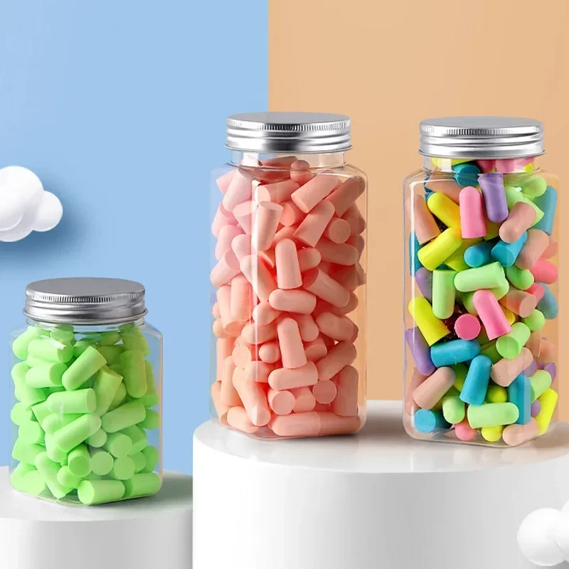 Comfortable Earplugs Anti-Noise Memory Cotton Ear Plugs Sleep Noise Reduction Ear Protector for Sleep Soft Foam Earplug