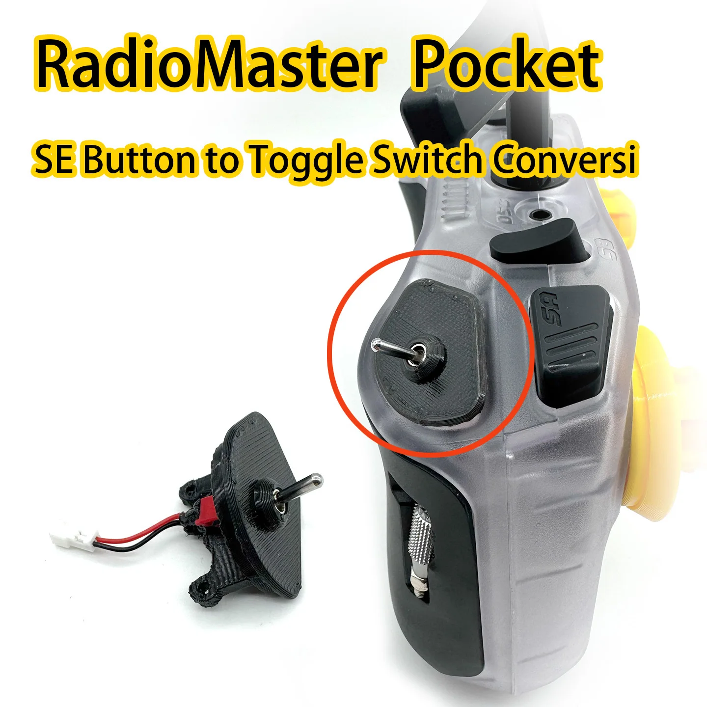 Felitec Toggle Switch Conversion Kit for RadioMaster Pocket Shoulder Button SE – Easy Unlocking Mod