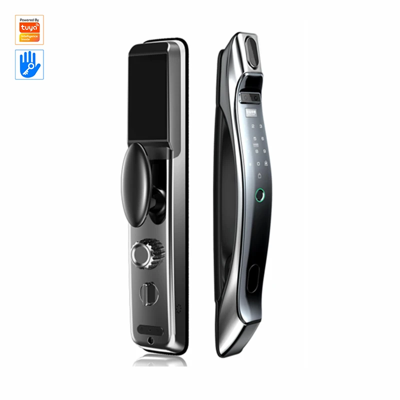 Smart Home Digital 3D Face Fingerprint Cat Eye Tuya Wifi Smart Locks for Outdoor with Wifi Camera