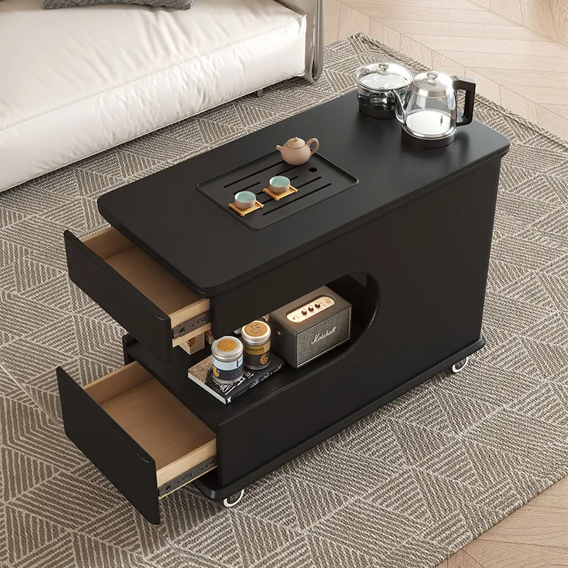 Side table movable tea table small table household living room balcony tea cabinet boiling water and integrated sofa