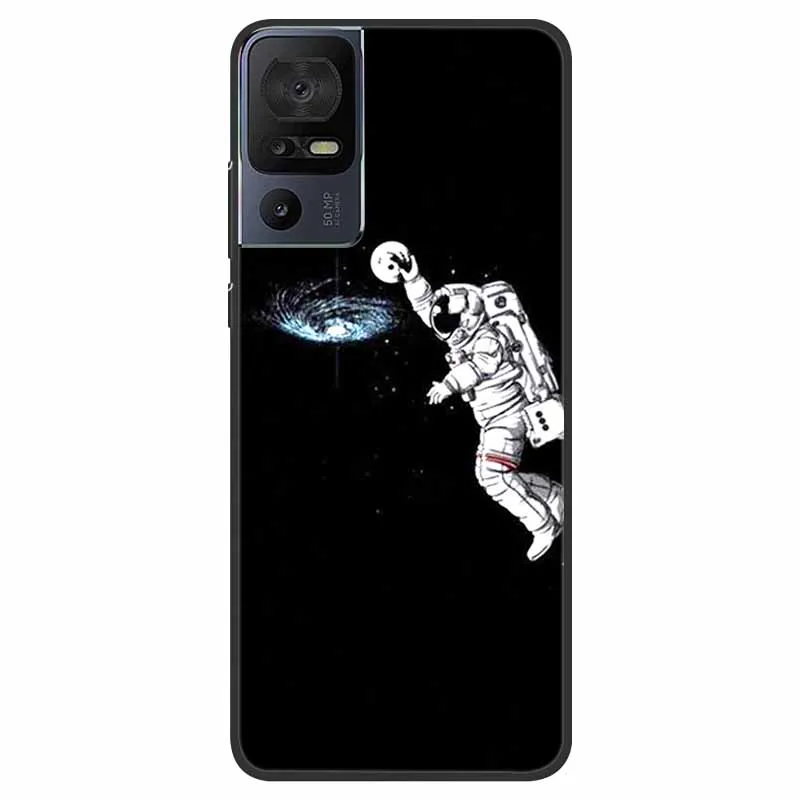 For TCL 40 SE Case 40SE Shockproof Soft silicone TPU Back Cover For TCL 40 SE Phone Cases TCL40SE Full protective Fundas 2023