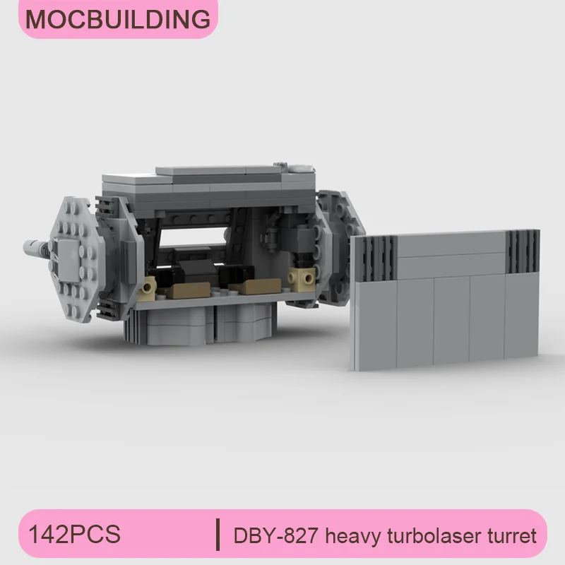 

DBY-827 Heavy Turbolaser Turret Model MOC Building Blocks DIY Assemble Bricks Space Collection Display Xmas Toys Gifts 142PCS