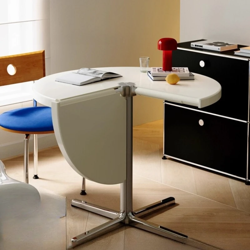 

Folding table multi-functional small apartment household dining round table
