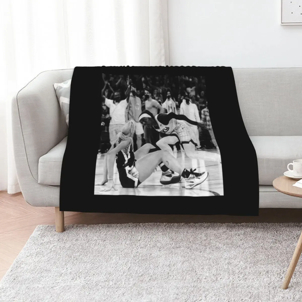 

Kahleah Copper - Finals MVP -Black / White Throw Blanket manga Thermal for babies Moving Blankets