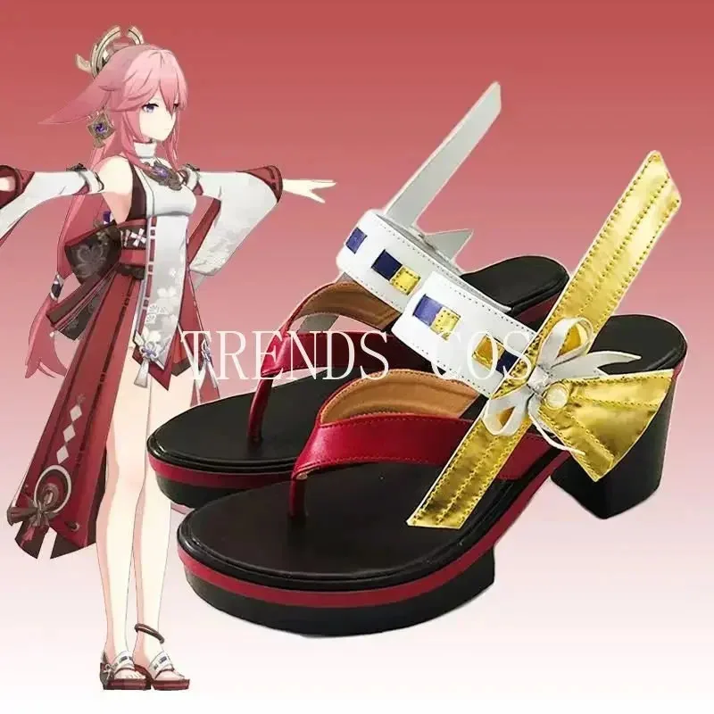 

Yae Miko Обувь для косплея Impact Yae Miko Аксессуары для косплея Обувь Miko (размер 34-44) (доставка в течение 5 дней)