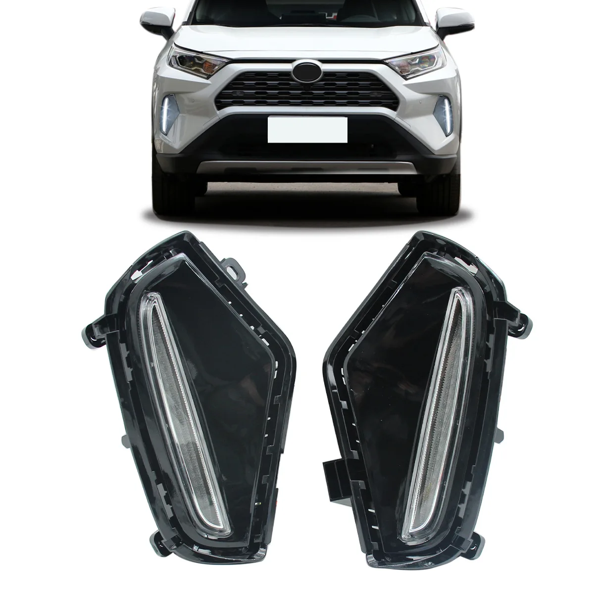 For Toyota RAV4 2018-2022 dual color daytime running lights, daytime running turn signals, factory direct sales