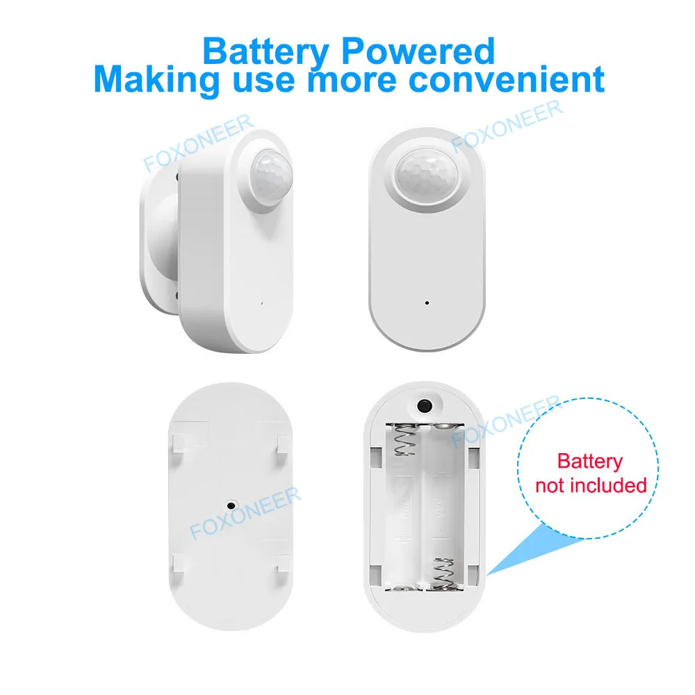 Tuya Zigbee Human Presence+ PIR Motion Detection Sensor Luminance Detector Battery Powered Support Zigbee2mqtt Home Assistant