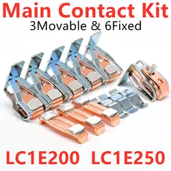 Main Contact Kit For LC1E200 LC1E250 Contactor Replacement Kit Moving And Fixed Contacts Contactor Spare Parts Contact Set