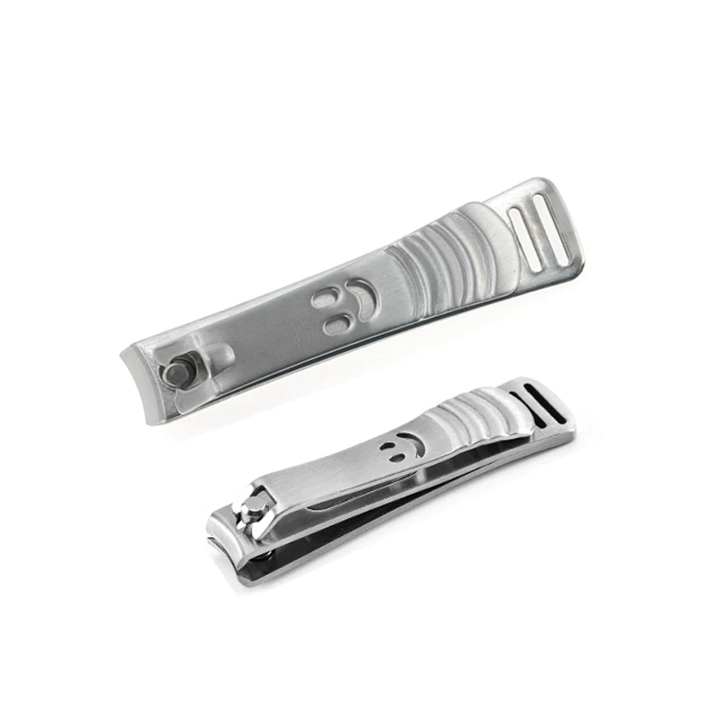Stainless Steel Nail Clippers Smiling Face Nail Clippers Sharp Edge Pedicure Portable Nail Scissors