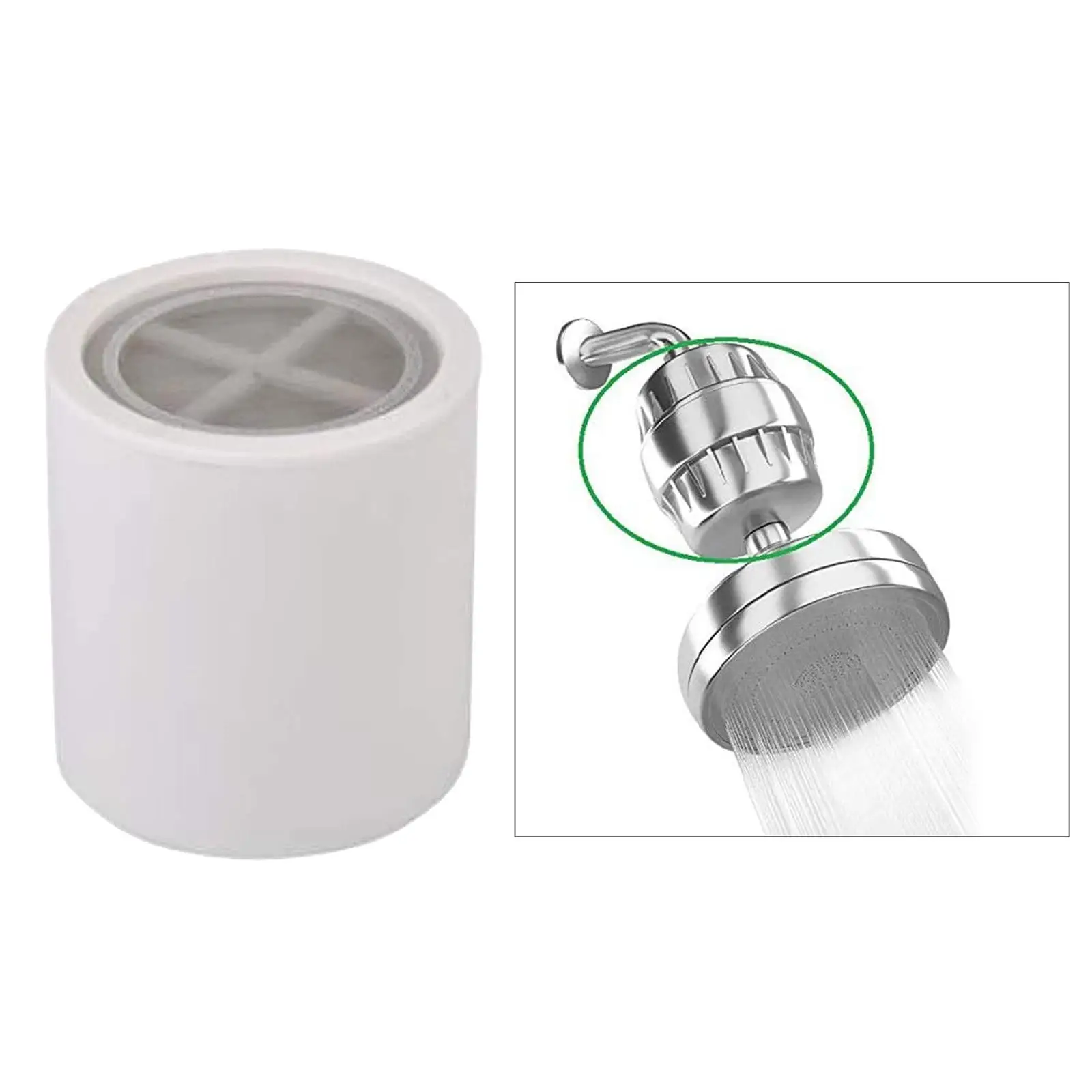 Многоступенчатый универсальный картридж для фильтра для воды для душа, средство для удаления хлора, 85x80 мм