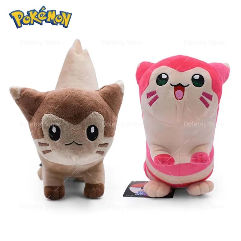5 verschiedene Pokémon Furret Plüschtiere, niedliche glänzende Furret Plüschpuppe, weiche Cartoon-Anime-Elfenpuppe, Geburtstagsgeschenk für Kinder – Detail 2