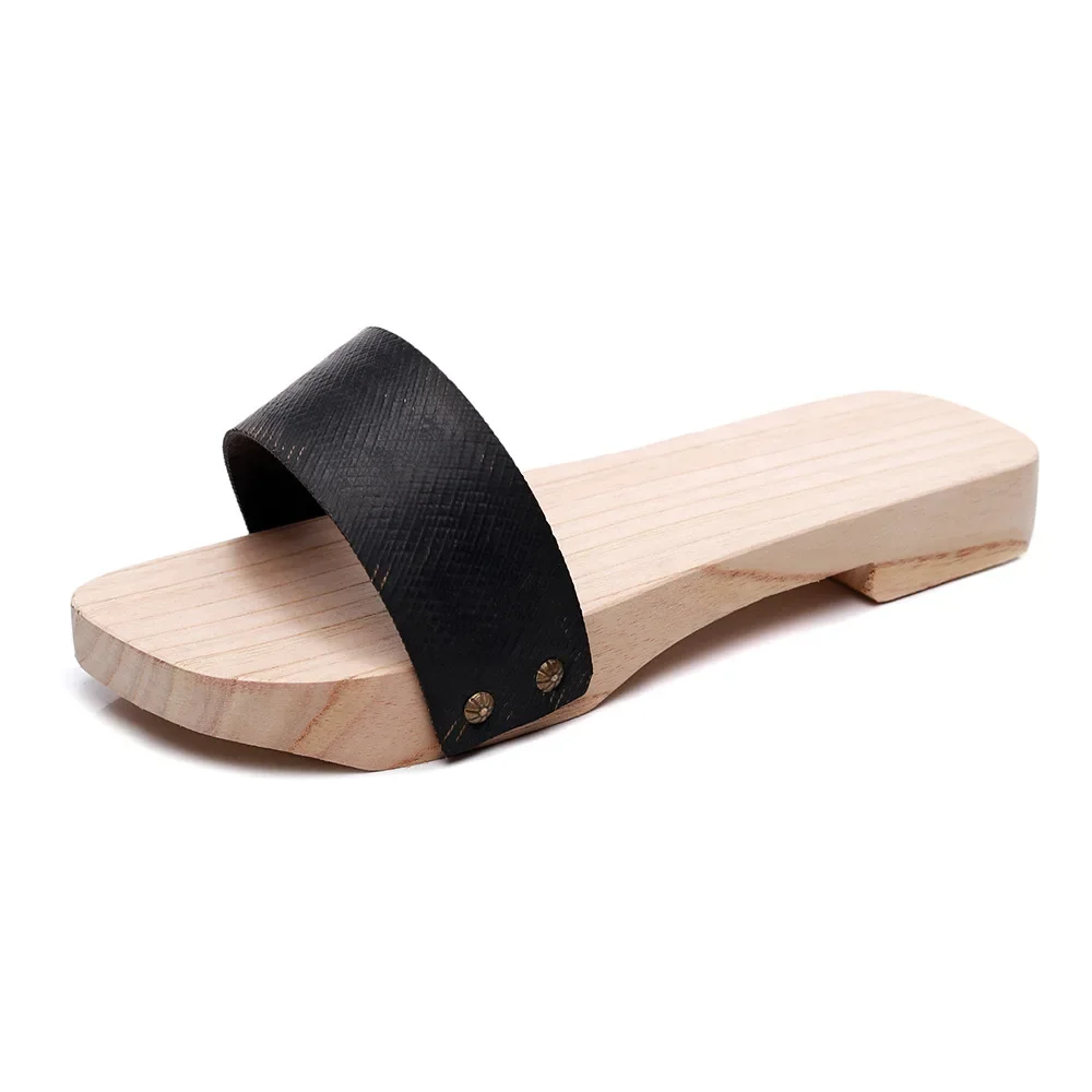 Jemma Leong Japanese Anime Shaman King Yoh Asakura Cosplay Geta Wood Clogs Slippers For Men Women For Summer Sandals