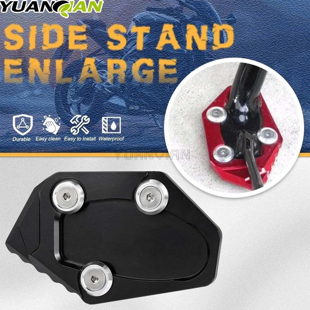 

Motorcycle For Yamaha NIKEN GT MT-03 ABS YZF R3 R25 CNC Kickstand Foot Side Stand Extension Pad Support Plate YZFR3 YZFR25 MT03
