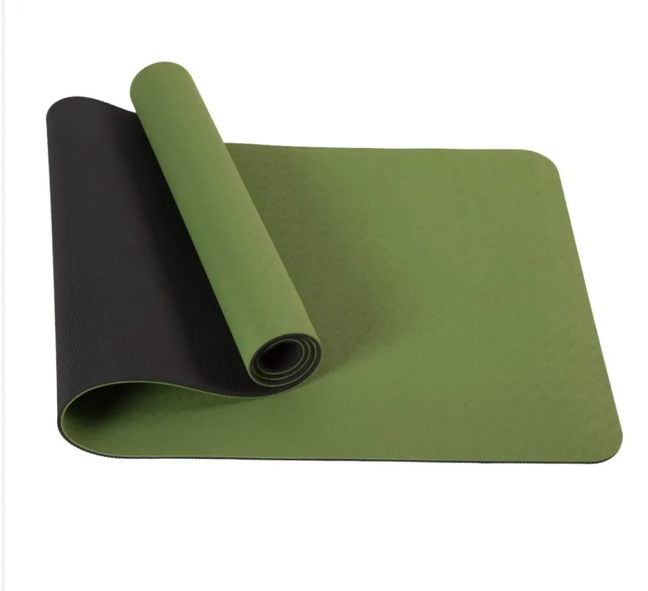 Printed Pu Custom Eco Friendly Tpe Pilates Yoga Mat Personalized 6mm Carton  with Logo Eva Foam Thick Suede OEM 001