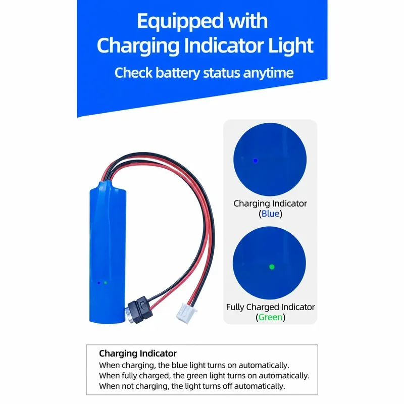 3.7V Large-Capacity 18650 Lithium Battery Pack Rechargeable 3.7V Battery with 5V Charging Support for Universal Devices