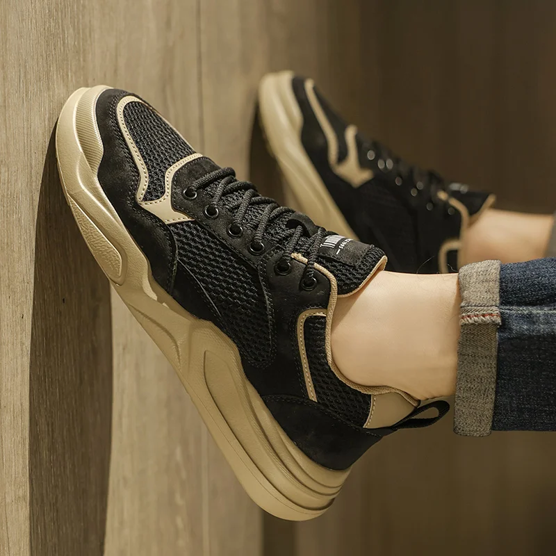 

ML fashionable men breathable mesh surface lightweight sports casual men's shoes