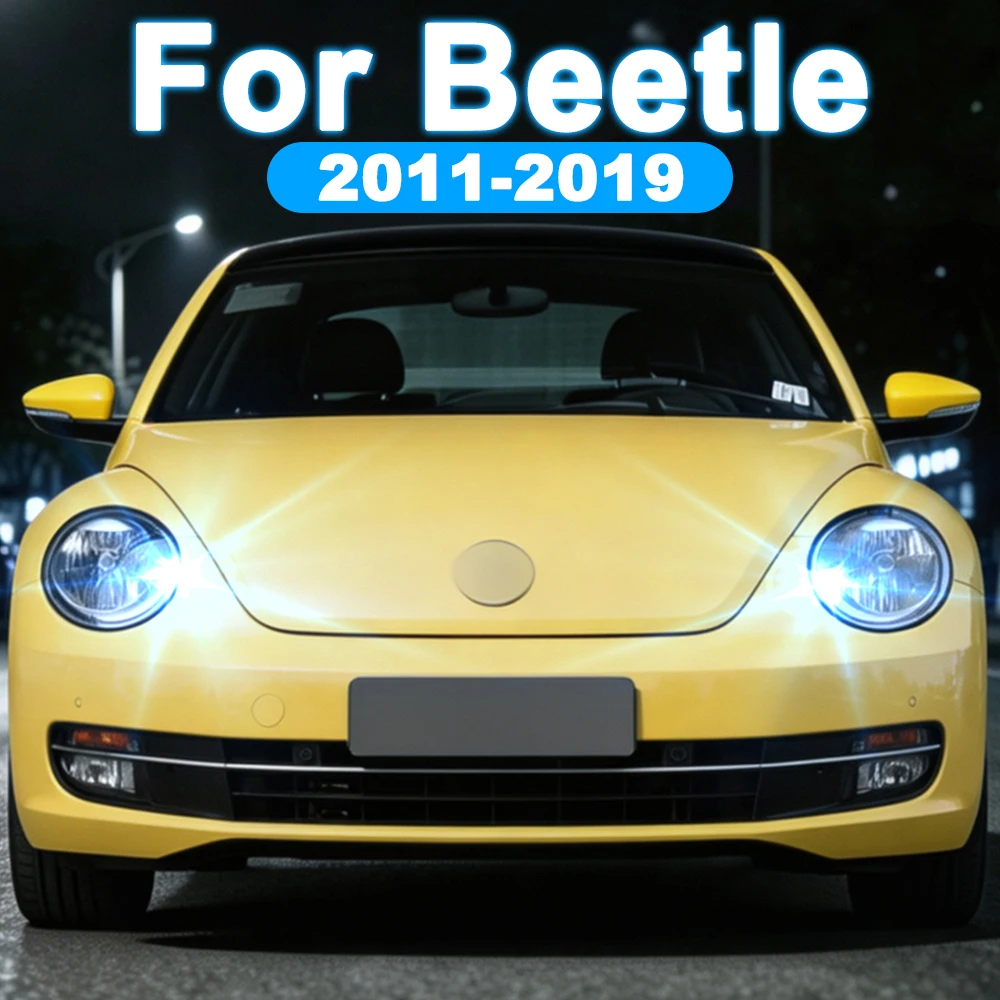 Дневные ходовые огни (ДХО) для Volkswagen VW Beetle, светодиодные дневные огни для Beetle 2011, 2012, 2013, 2014, 2015, 2016, 2017-2019 годов выпуска, аксессуары.