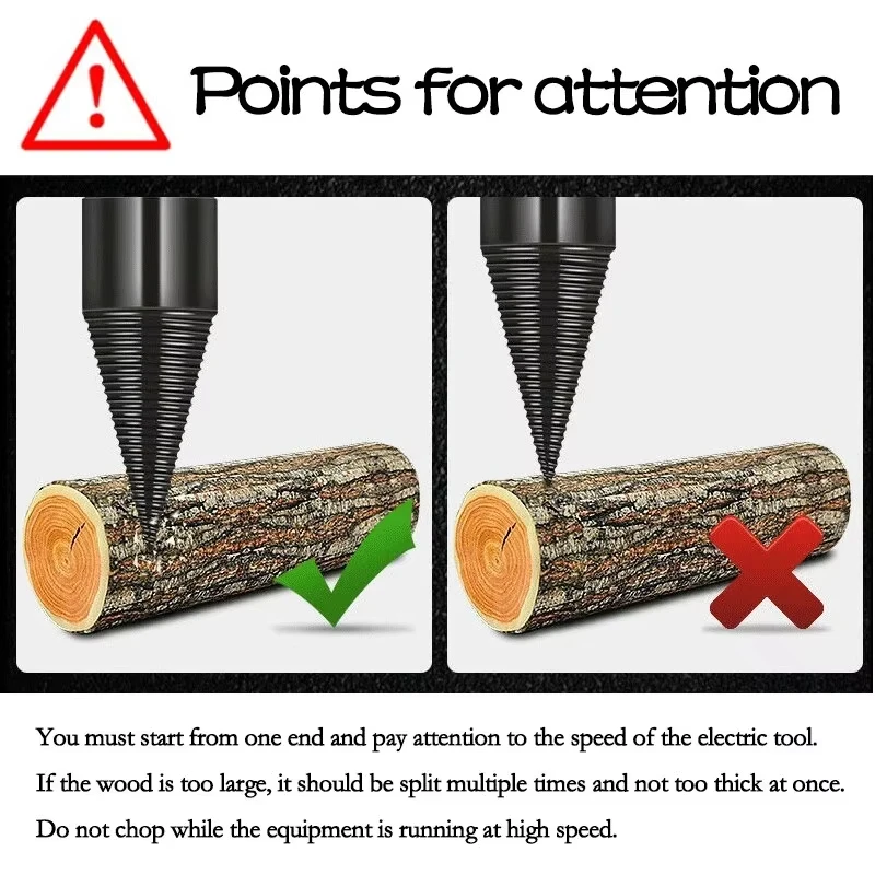 

Interchangeable Handle Chopping Drill Bit 32mm Blackened Electric Hammer Tool Set Breaking Wood Concrete Masonry