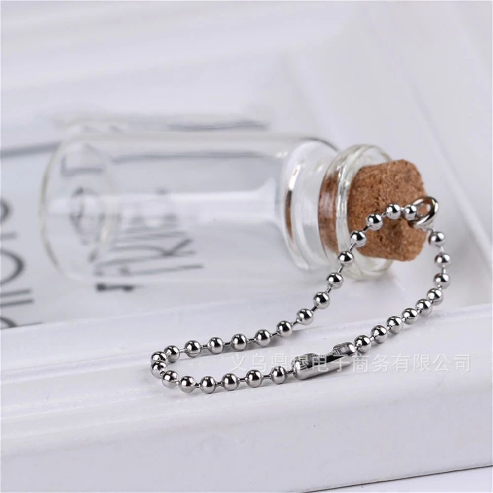 

Tag Bulk Chains with Connector, Ball Bead Chain, Keychain Making, 8cm, 10 cm, 12 cm, 15 cm, 18cm, 500Pcs