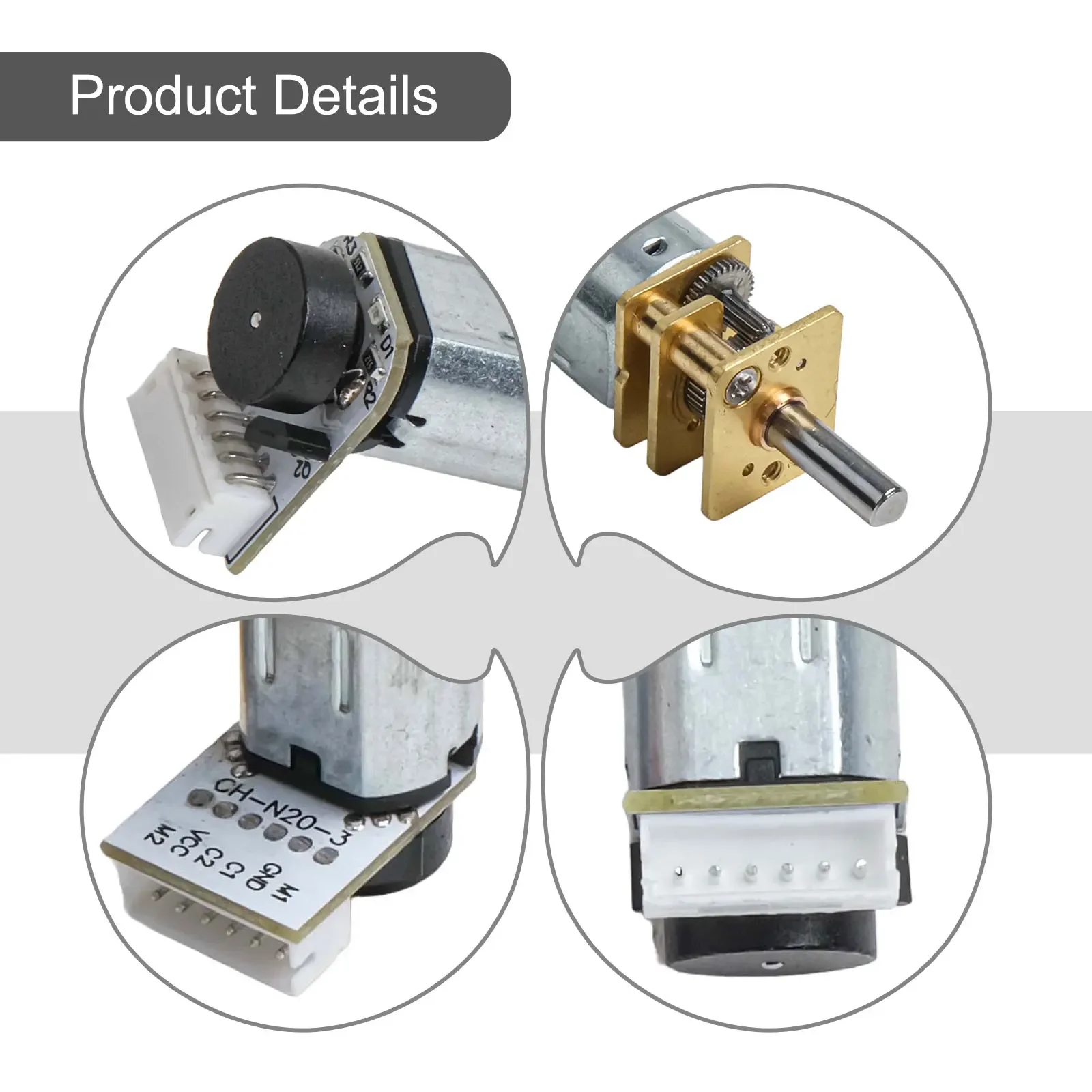 Sleek Design Of The Encoder Driven Gear Motor Optimized To Perform Efficiently Within Small Robotic Frameworks