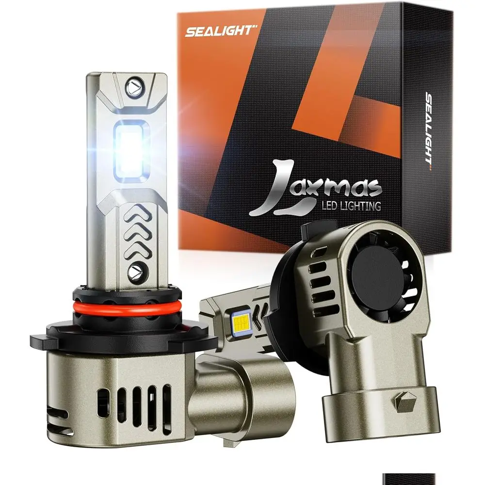 

Super Bright 65,000LM 9005 Headlight Bulbs, Cool White 6500K, Plug & Play, Waterproof, 2-Pack
