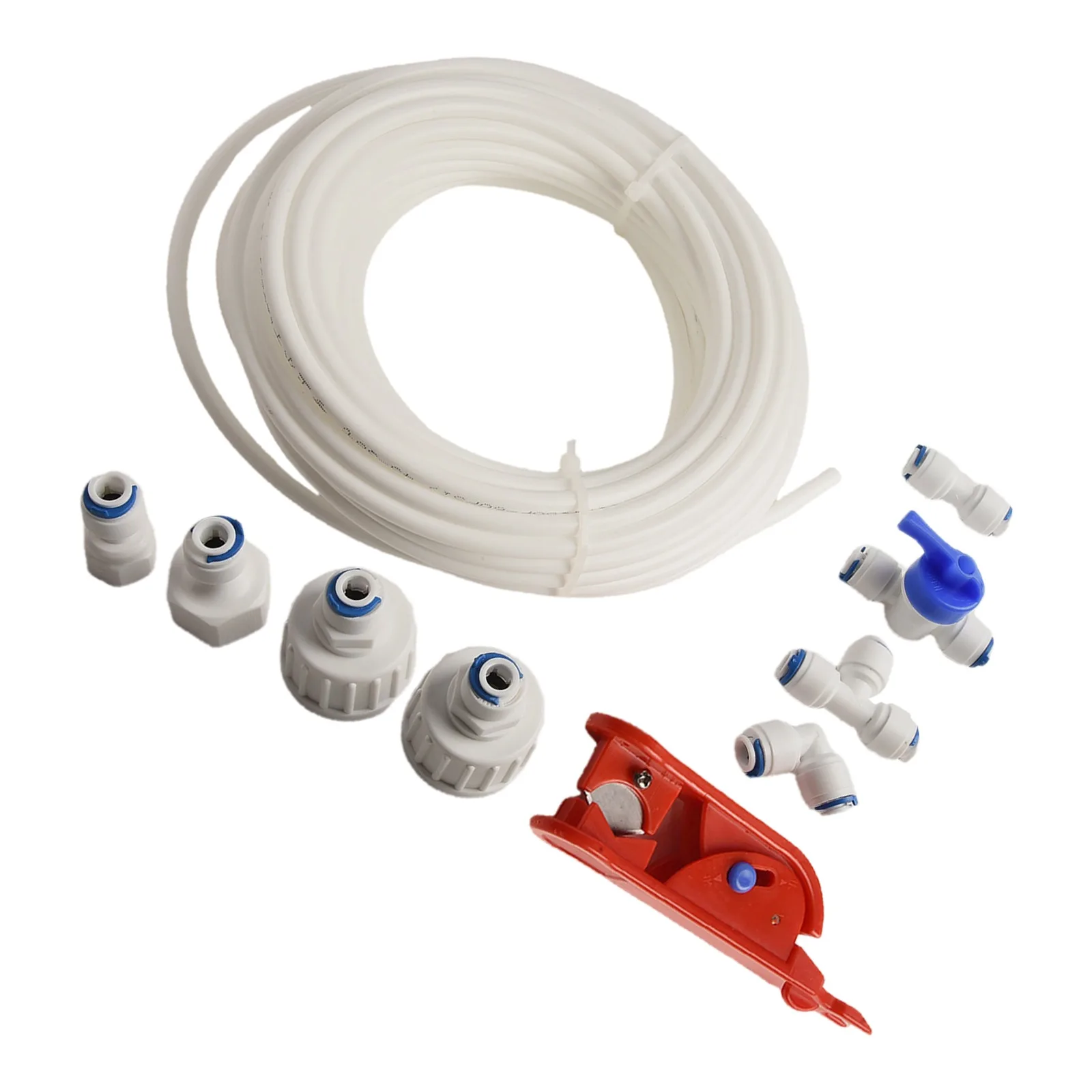15m Refrigerator for Water Line Connection Kit for Ice Maker Installation and Fridge Hookup with Valves Faucet and Pipe Cutter