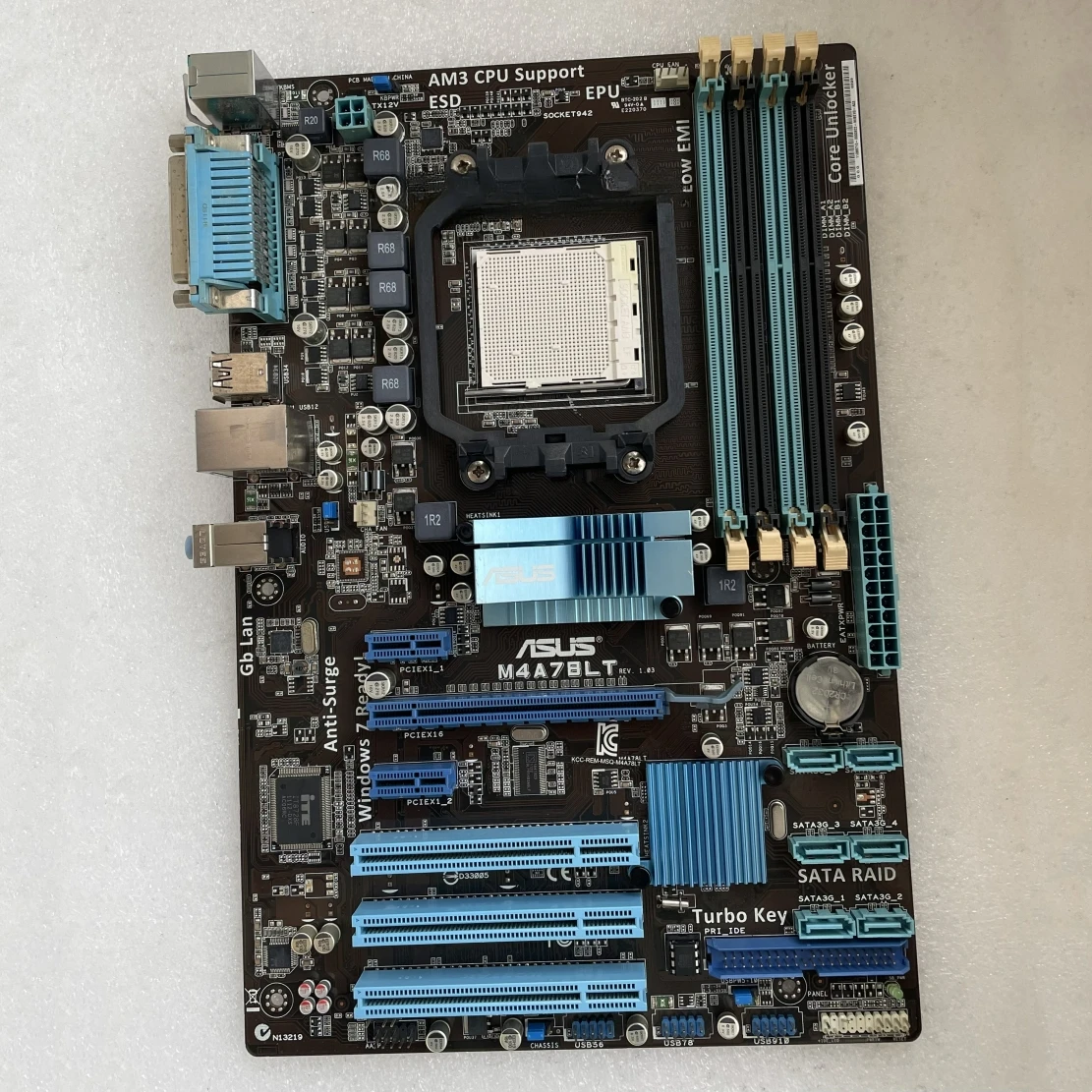 For ASUS M4A78LT DDR3 Computer AM3 Main Board Four Memory, Serial Port, Three PCI Full Solid, Printing