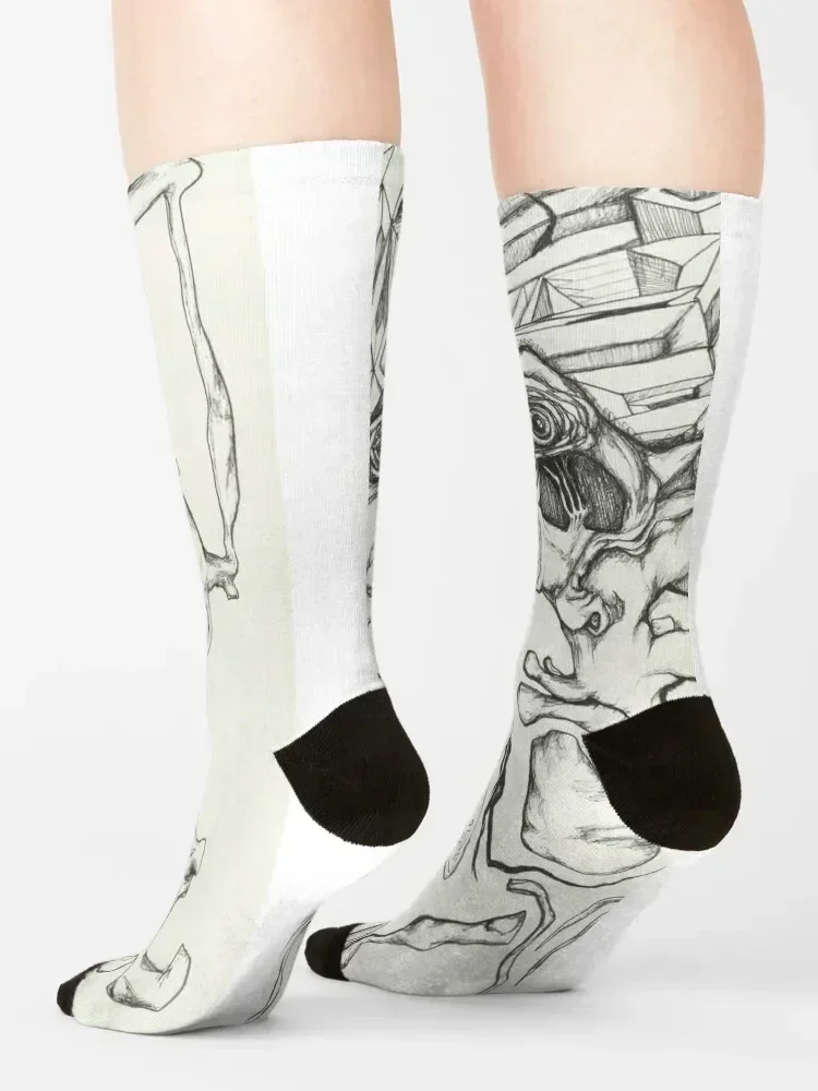 Do I exist Socks funny sock happy custom anti slip football Male Socks Women's