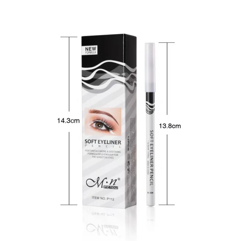 White Eyeliner Pencil Thick & Thin Liquid Liner Quick-Dry Lasting No Blooming Eye Liner Pen Waterproof Women Makeup Cosmetic