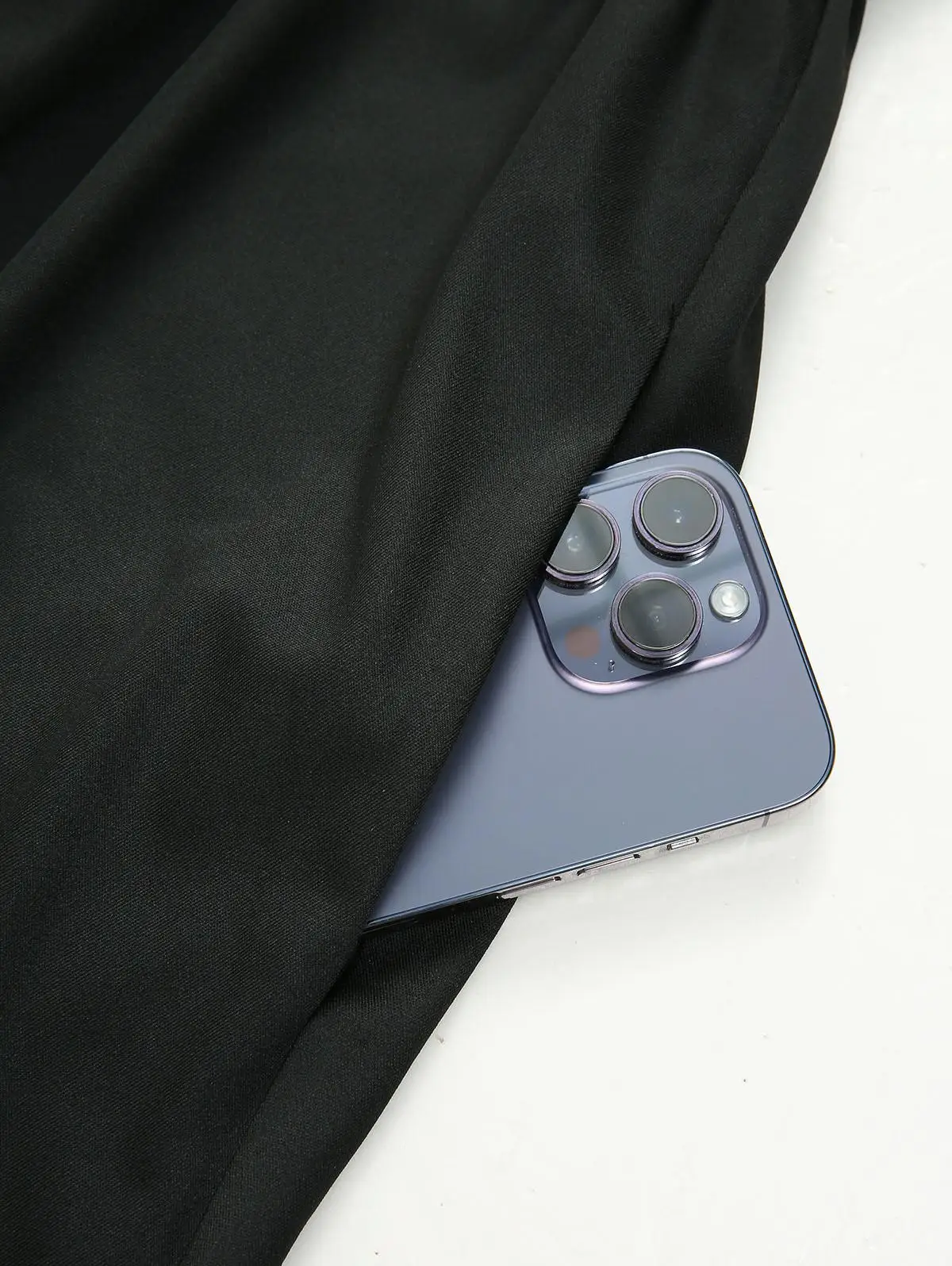 ROSEGAL Plus Size Effen Zwarte A-lijn Jurk met Zakken En Afneembare Riem Vrouwen 2026 Nieuwe Midi Jurk Vestidos