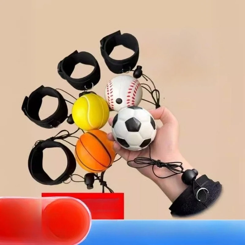 Elastischer Handgelenkball mit Seil - Fitness-Spielzeug für Menschen mittleren und höheren Alters zur Verbesserung der Hand-Augen-Koordination – Detail 7