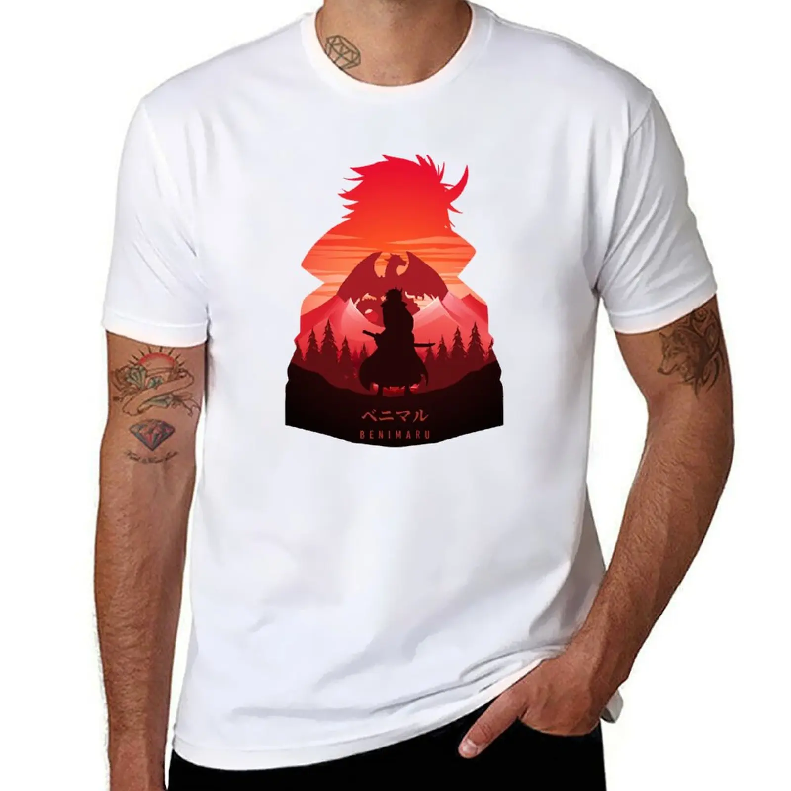 

Benimaru Tensura Red T-Shirt Breathable Basic Cotton T-Shirt
