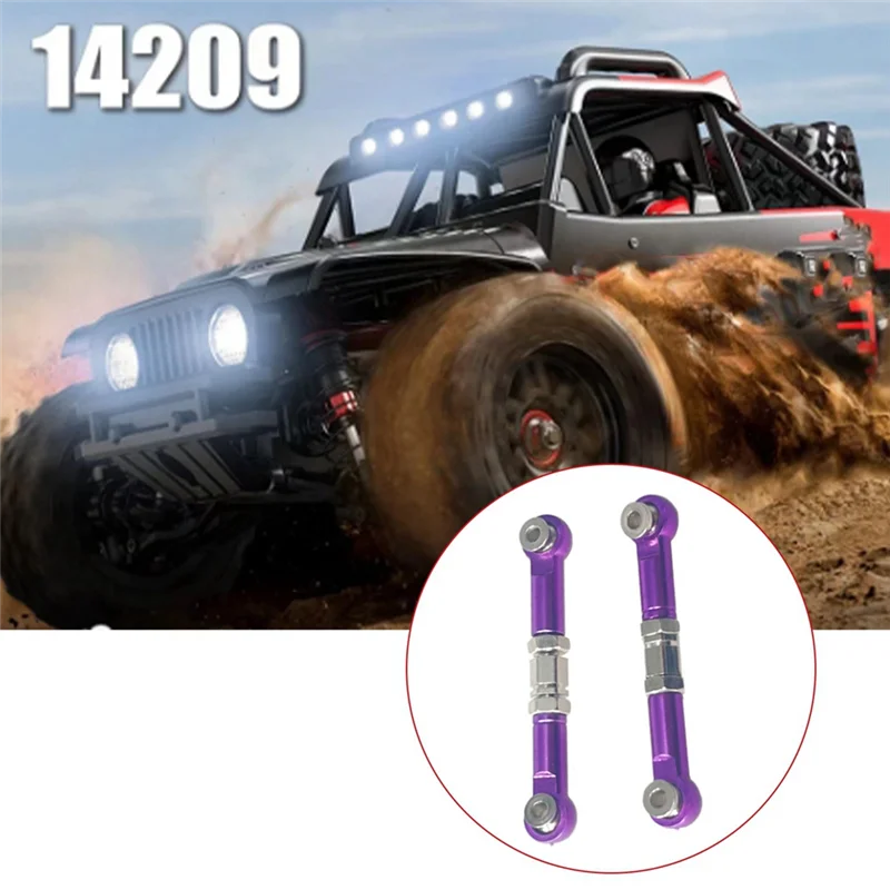 AS96-RC Car Metal Upgrade Accessories Steering Rod For MJX Hyper Go 1/14 14209 14210 H14BM RC Car Upgrade Parts