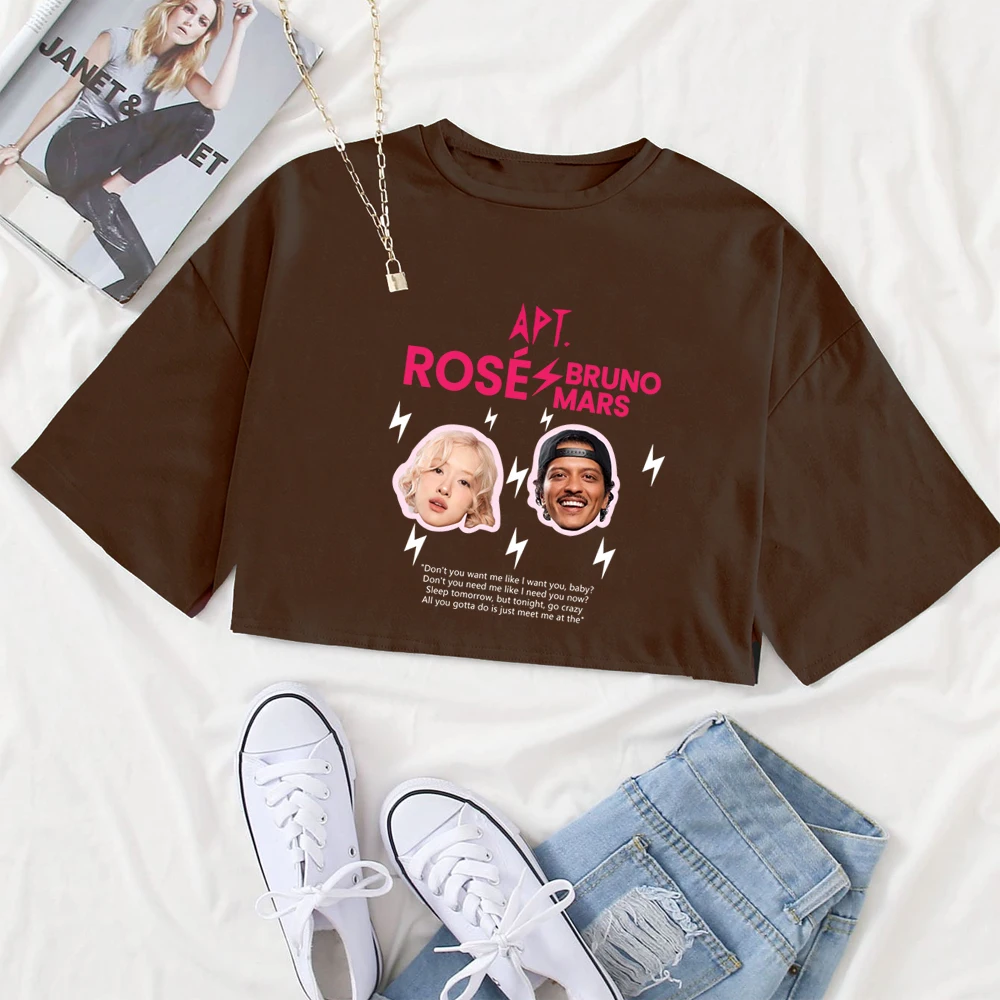 Rose Rosie APT Shirt Rose and Bruno APT Album Merch Tops & Tees Rosé Fan Gift