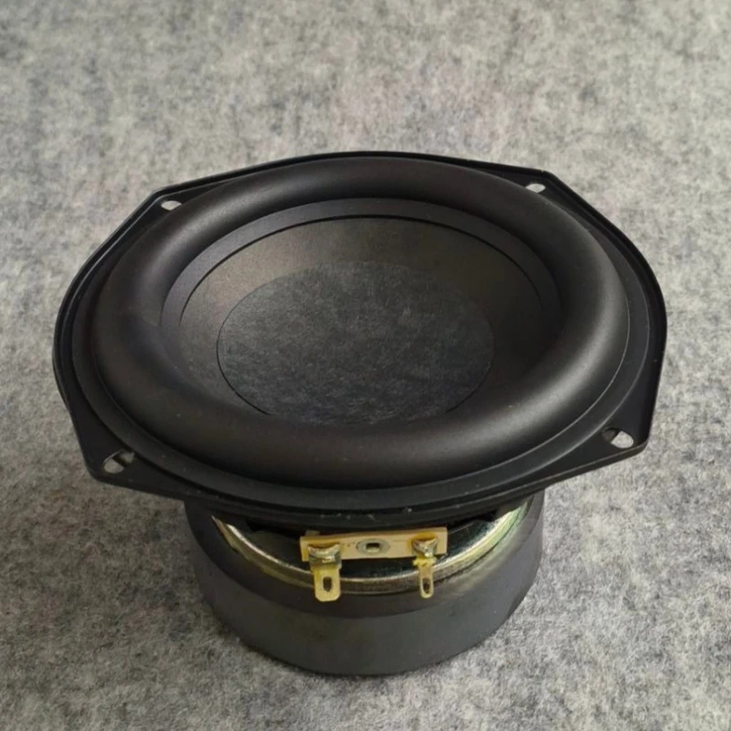 SOTAMIA 1Pcs 5.25 Inch Subwoofer Power Speaker 4 Ohm 80W HIFI Music Long Stroke Rubber Edge Bookshelf  DIY Bluetooth Speaker