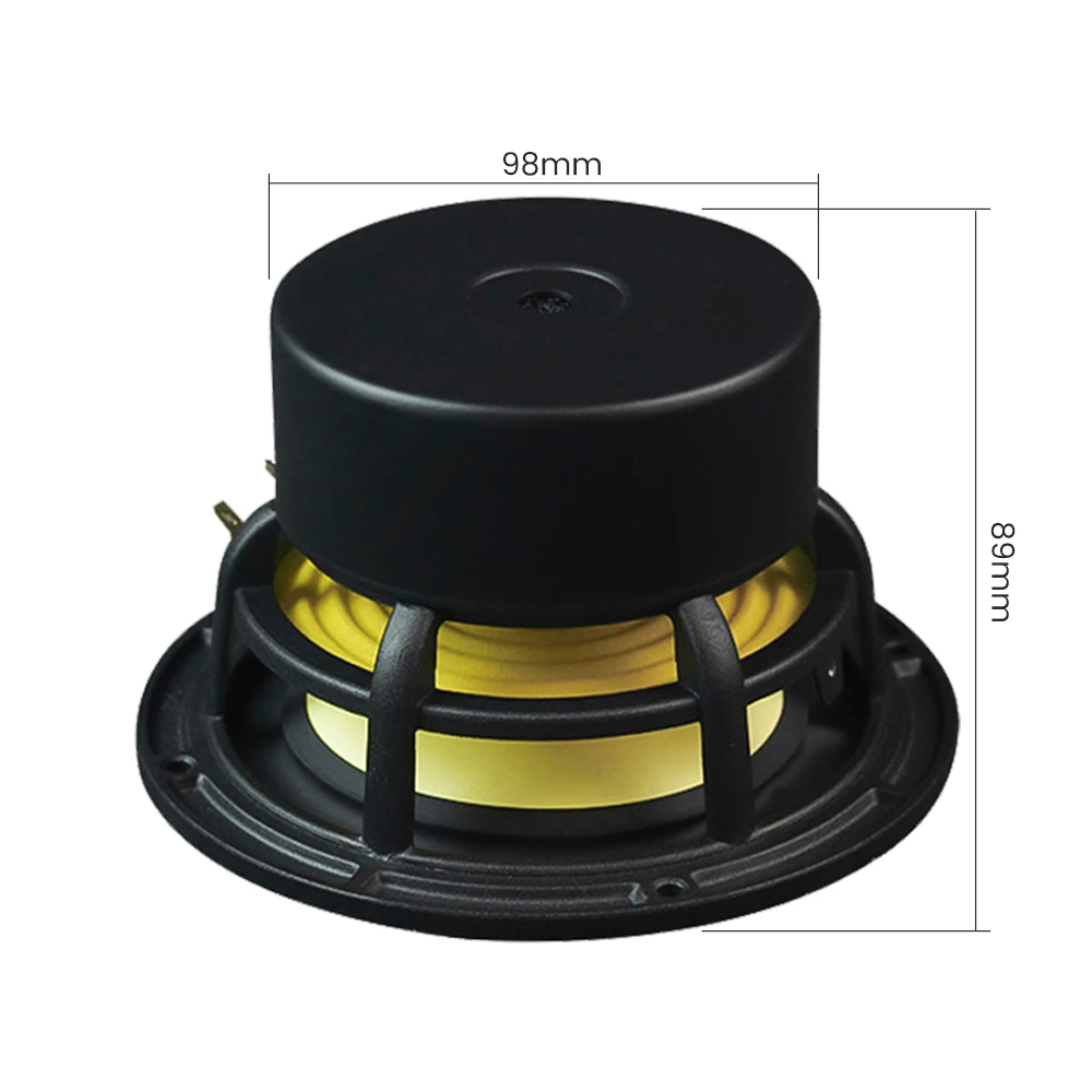 1Pc 5.25 Inch Fever Full Range Speaker Aluminum Cone Loudspeaker 4 8 Ohm 50W Bookshelf Hifi Home Theater Music Speaker