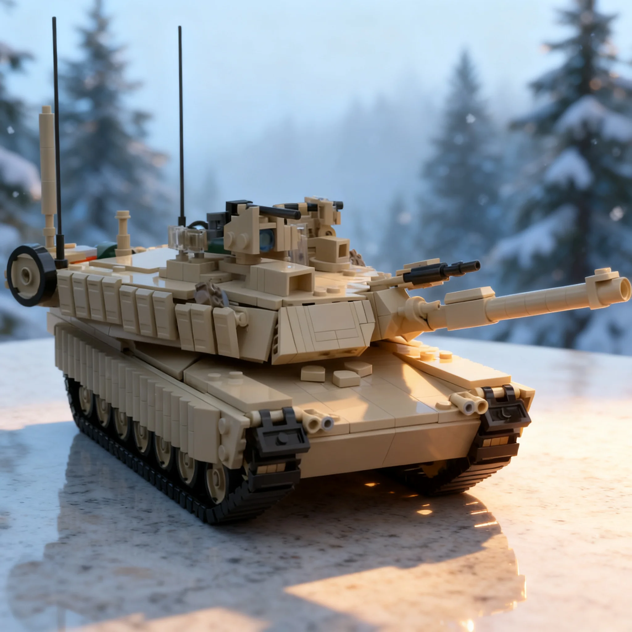 1127pcs MOC M1A2 Abrams SEP TUSK V2 Creator Model Building Blocks Architecture Toys Christmas Gifts Birthday Kids Idea Creative