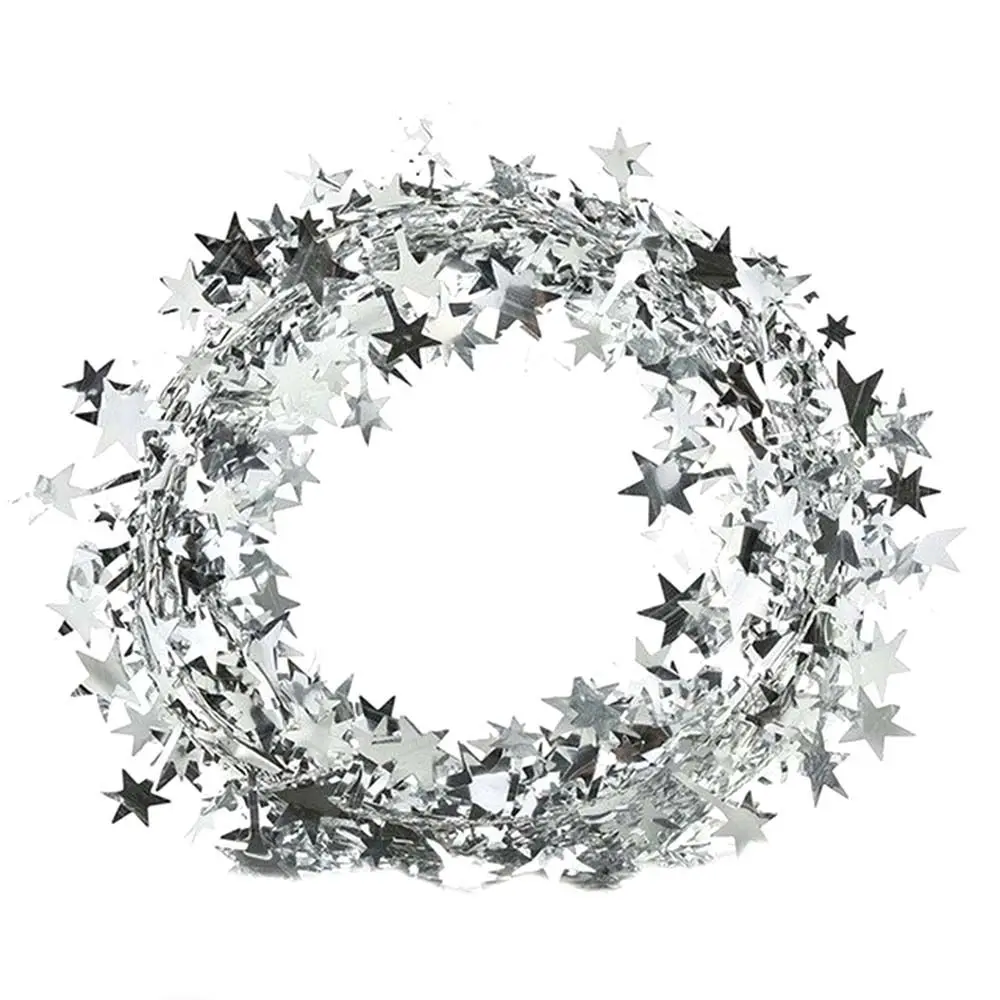 

7.5M Christmas Tree New Year Xmas Hanging Ornaments Rattan Garland Star Pine Tinsel Christmas Decoration